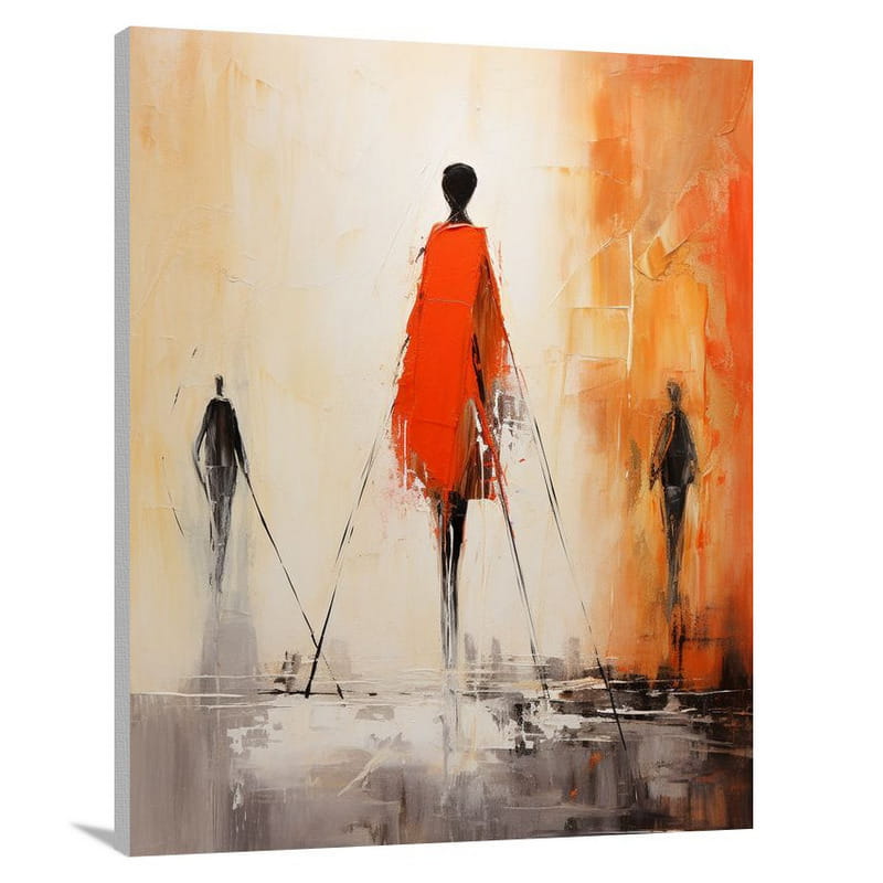 Abstract Figure in Motion - Canvas Print