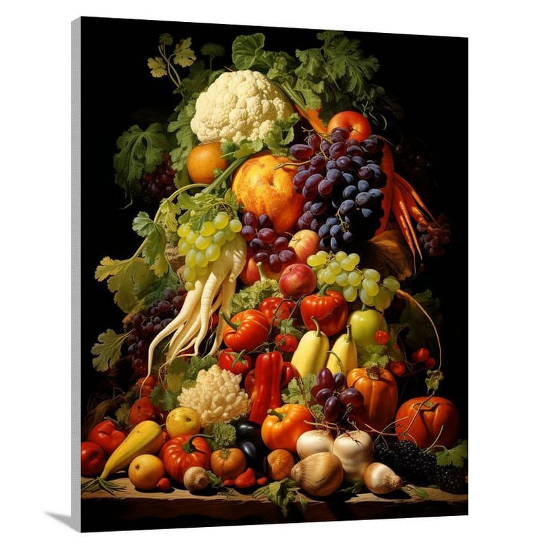Abundance of Vegetable Delights - Canvas Print