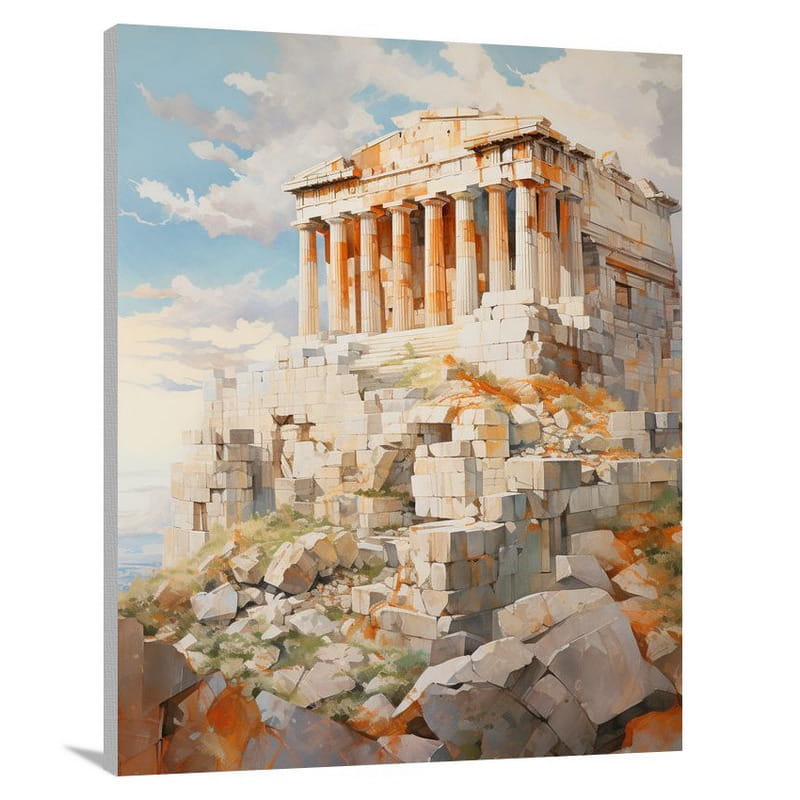 Acropolis Ascendancy - Contemporary Art - Canvas Print