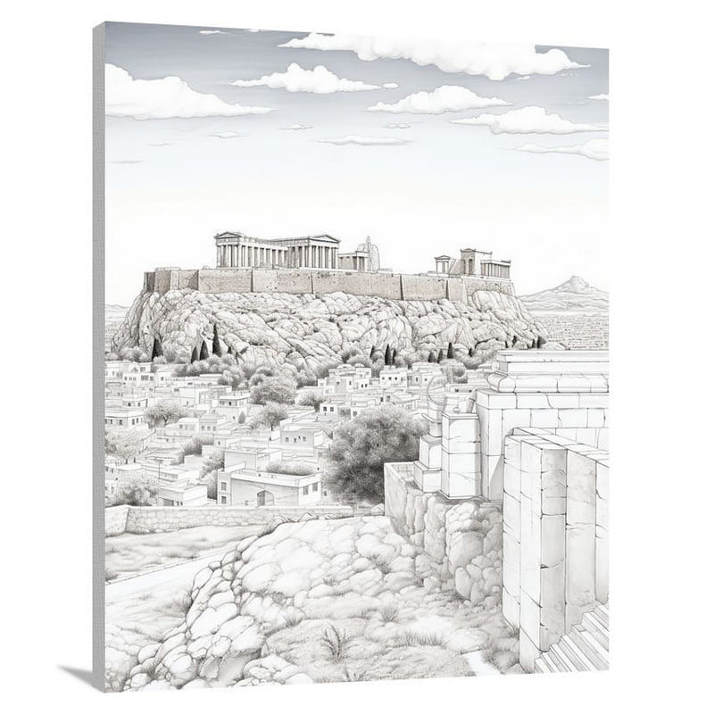 Acropolis Glory - Canvas Print