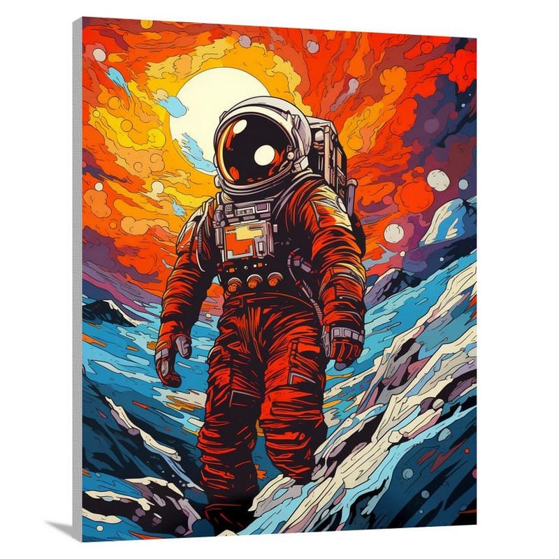 Adventure in the Cosmos - Pop Art - Canvas Print