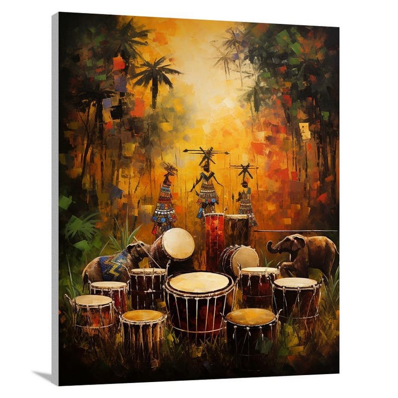 Africa's Rhythm - Contemporary Art - Canvas Print