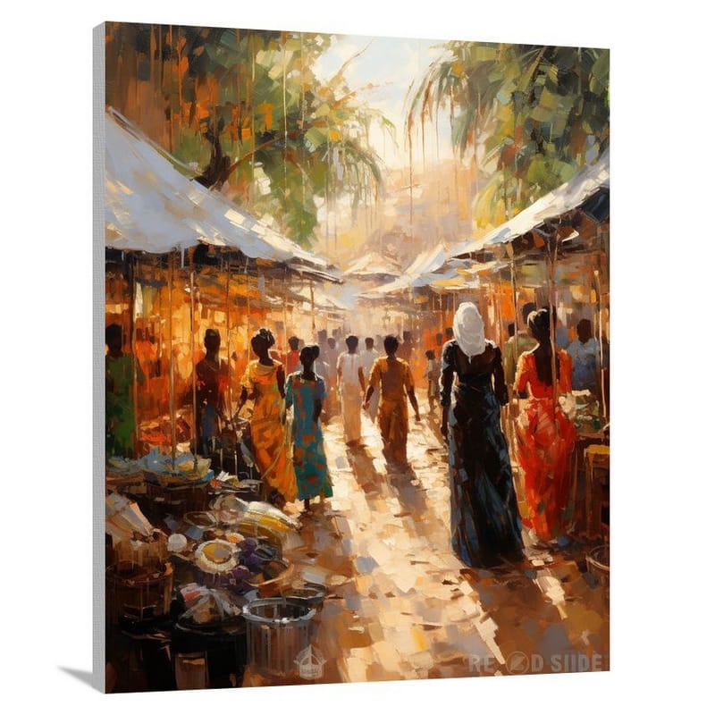 African Market - Canvas Print
