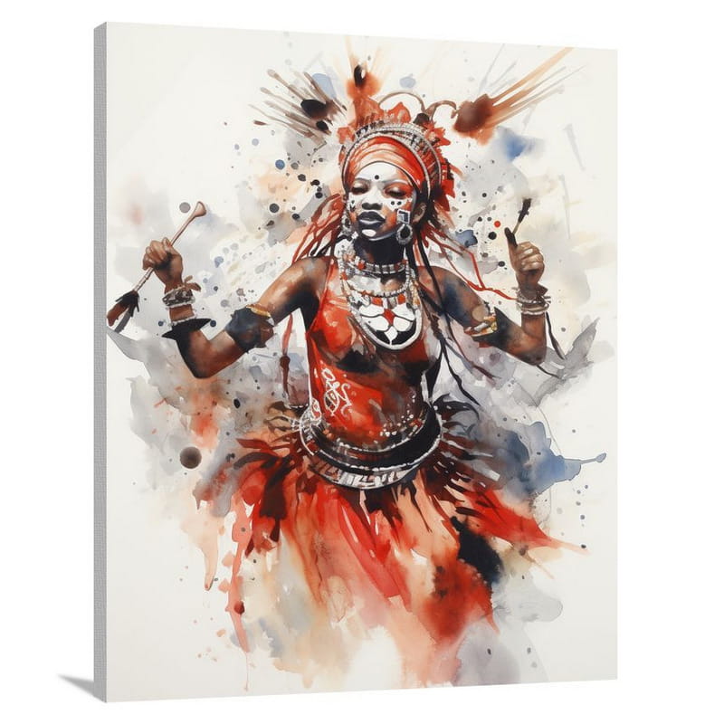 African Rhythms: Enigmatic Dance - Canvas Print