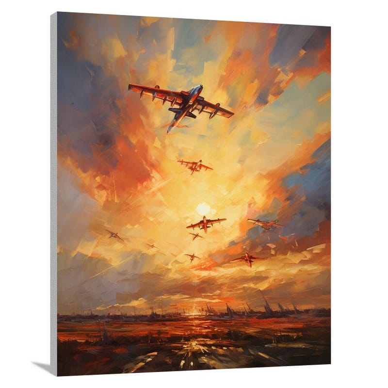 Air Force Formation - Canvas Print