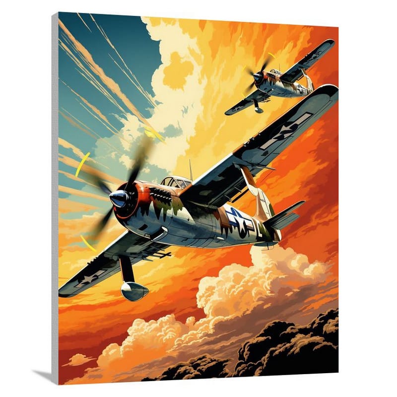 Air Force Symphony - Pop Art - Canvas Print