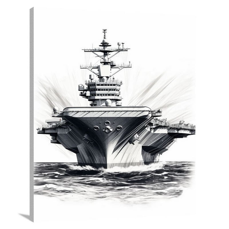 Aircraft Carrier: Guardian of the Seas - Canvas Print