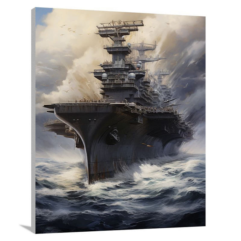 Aircraft Carrier Majesty - Contemporary Art - Canvas Print