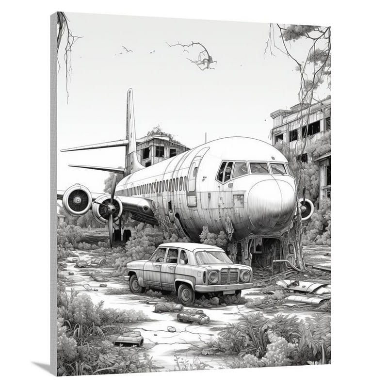 Airport Echoes - Canvas Print
