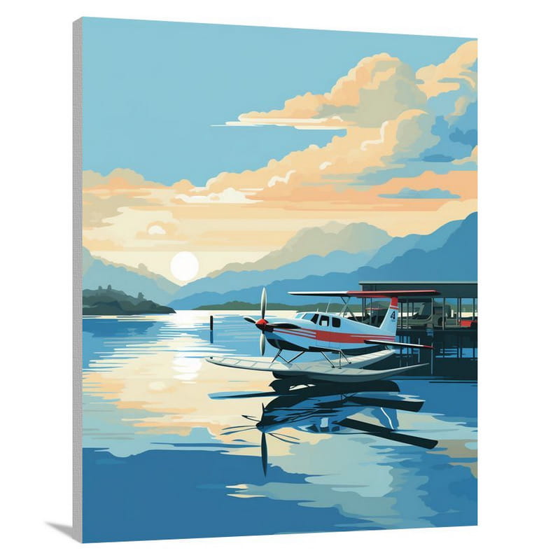 Airport Reflections - Canvas Print
