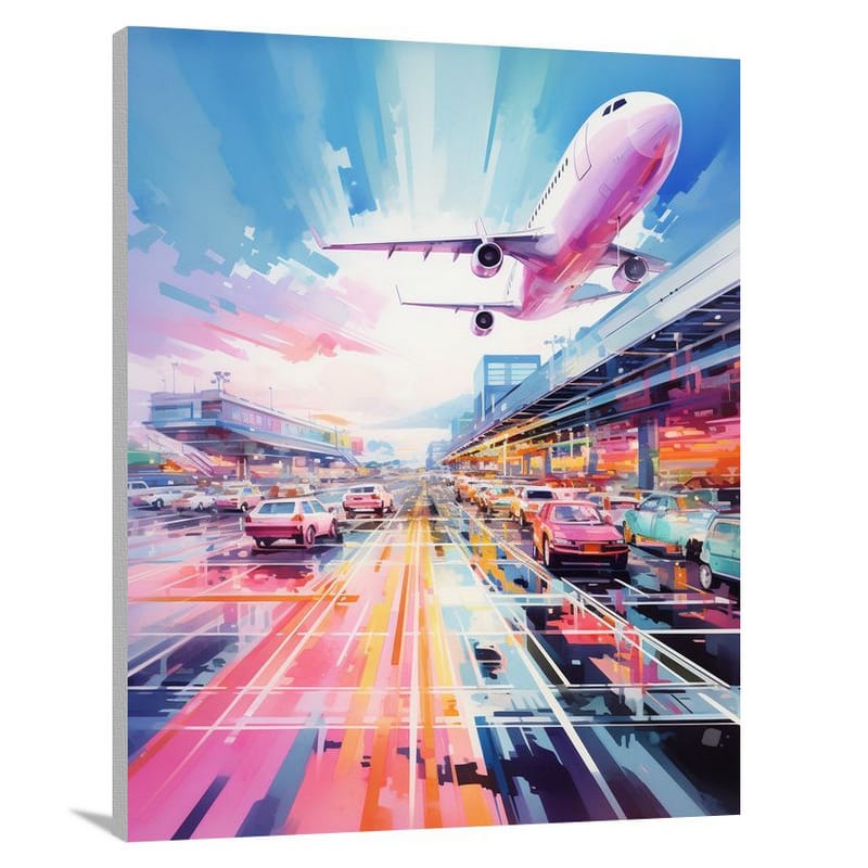 Airport Rush - Canvas Print