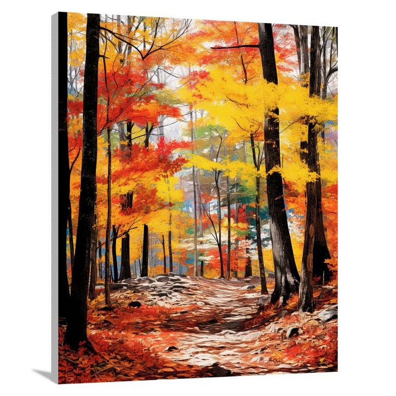 Alabama's Kaleidoscope: Autumn's Embrace - Canvas Print
