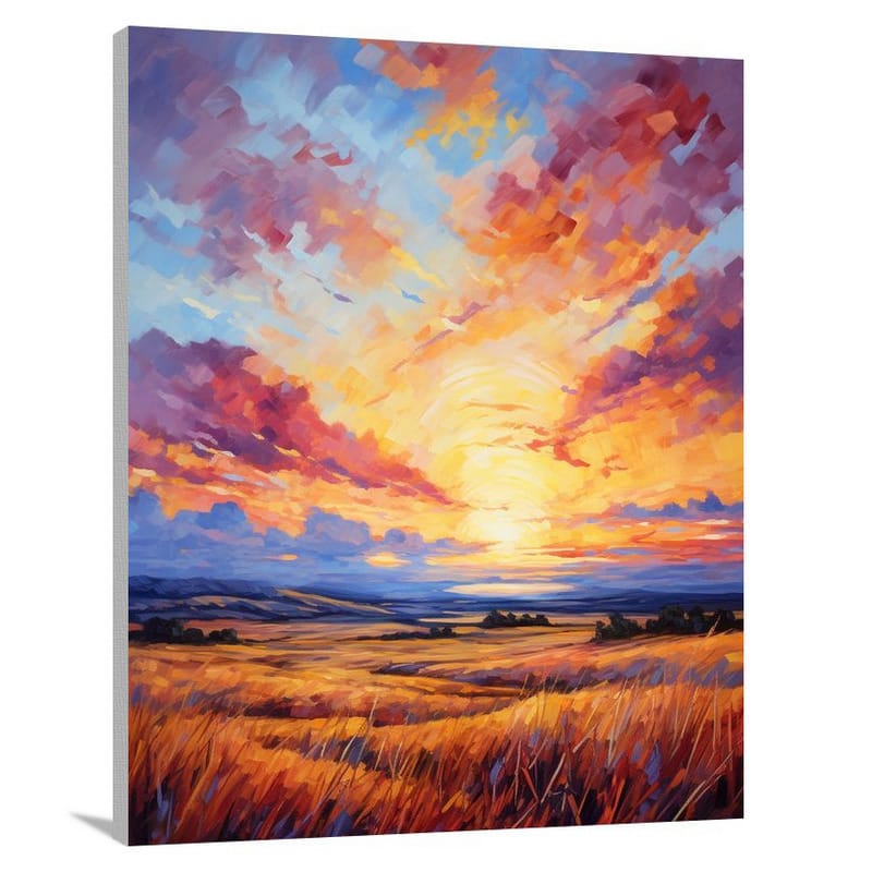 Alabama's Majestic Sunset - Impressionist - Canvas Print