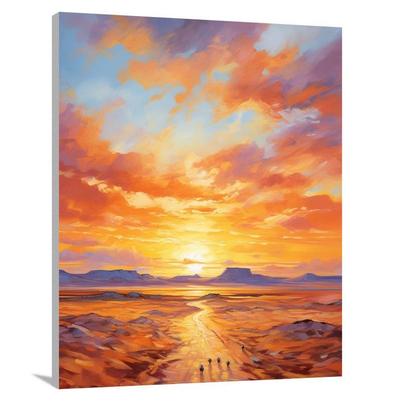Algerian Sands - Impressionist - Canvas Print