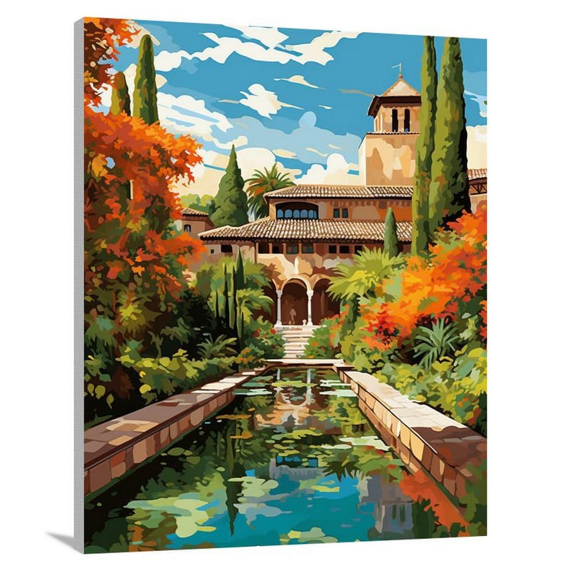 Alhambra Oasis - Canvas Print