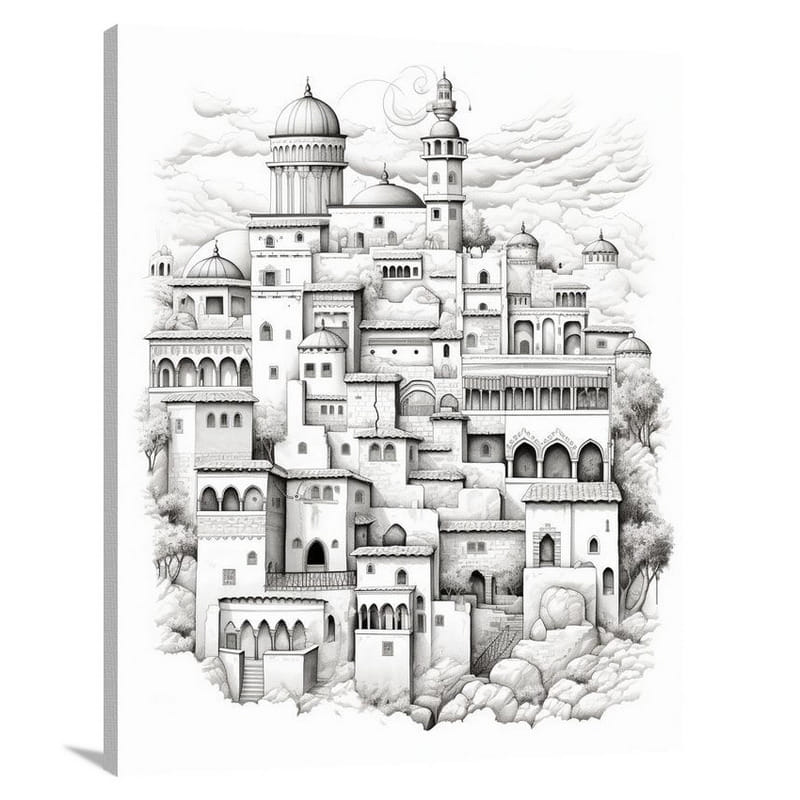 Alhambra's Fusion - Canvas Print
