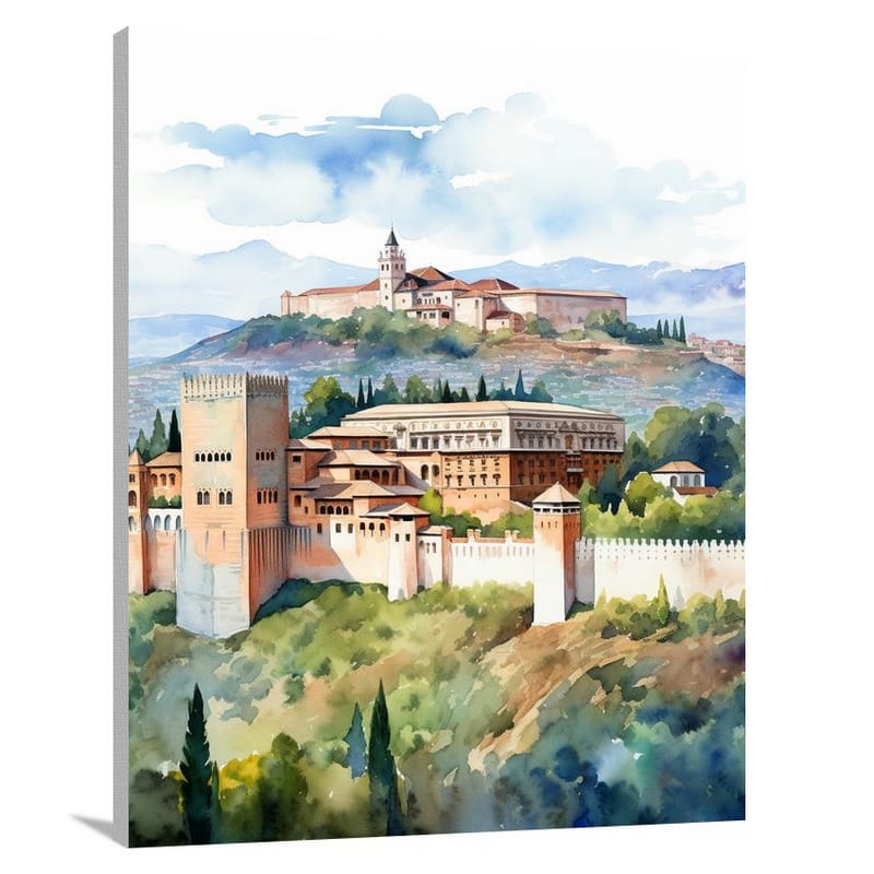 Alhambra's Majesty - Canvas Print