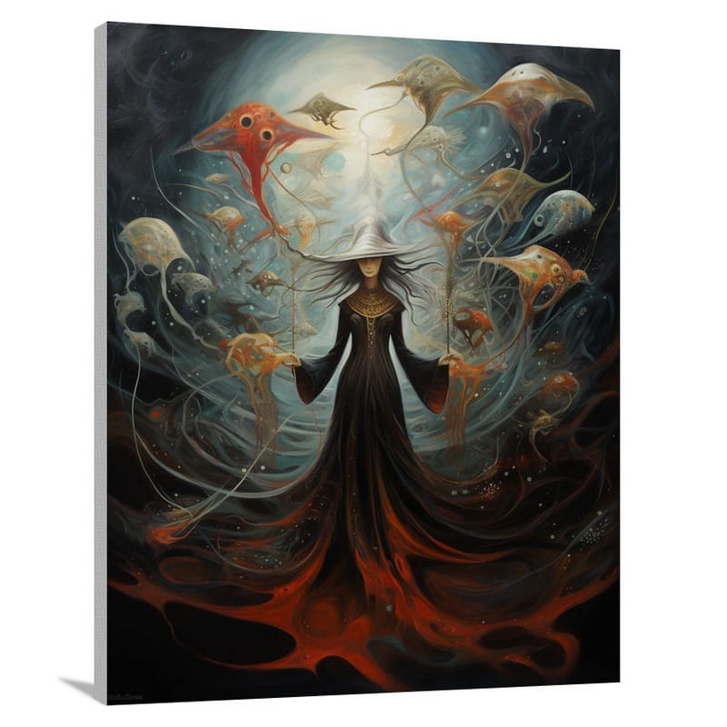 Alien Fantasy: Alien's Elegance - Canvas Print