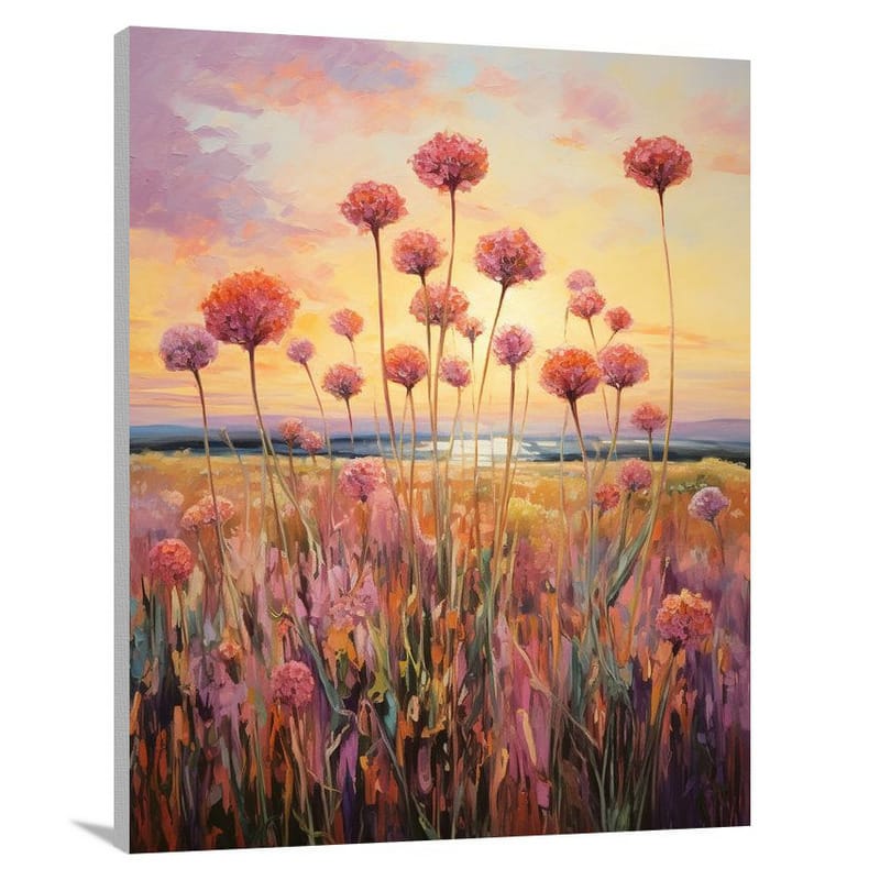 Allium Symphony - Impressionist - Canvas Print