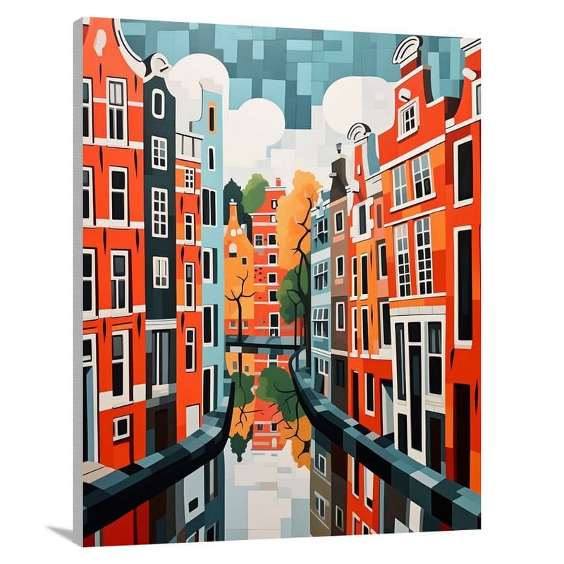 Amsterdam's Enigmatic Canals - Canvas Print
