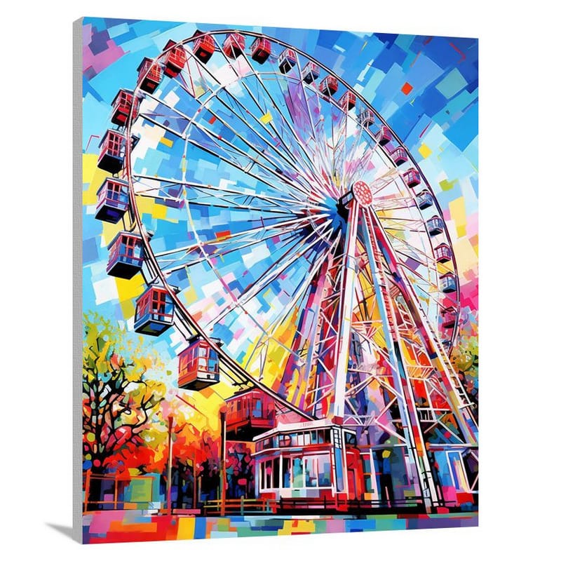 Amusement Park Extravaganza - Pop Art - Canvas Print