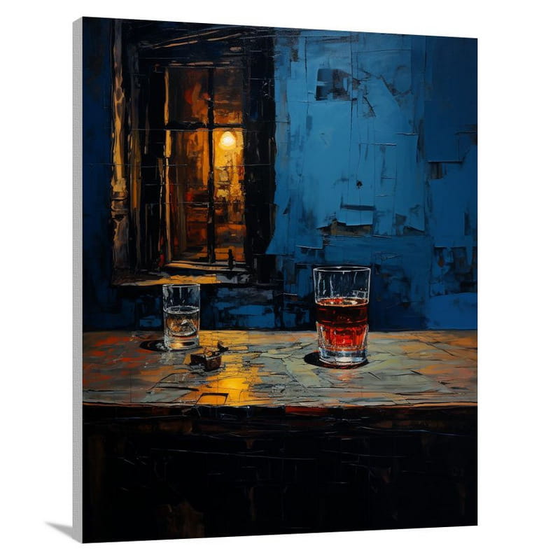 and Beer: A Reflection of Desolation. - Canvas Print
