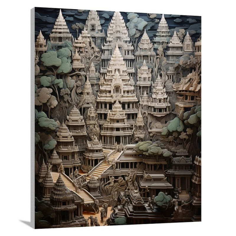 Angkor Wat: A Timeless Marvel - Canvas Print