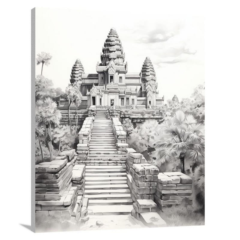 Angkor Wat Ascend - Canvas Print