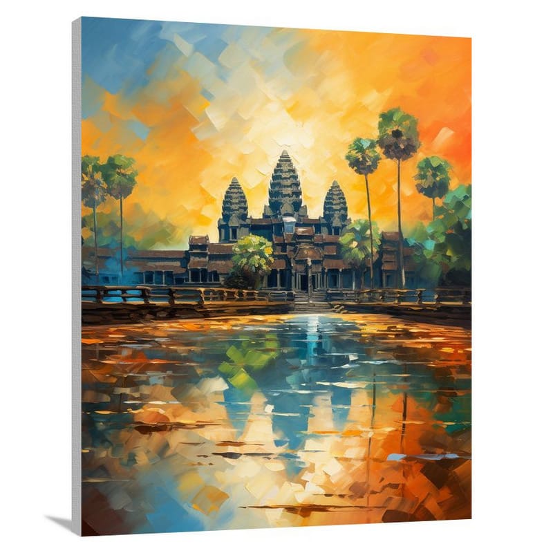 Angkor Wat: Majestic Whispers. - Canvas Print