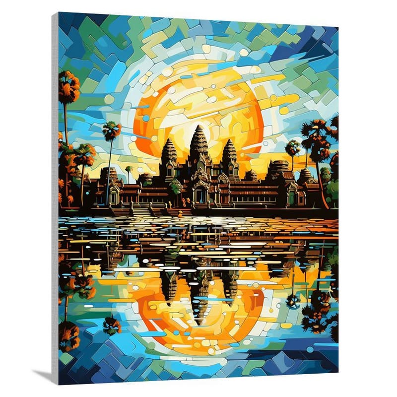 Angkor Wat Reflections - Canvas Print