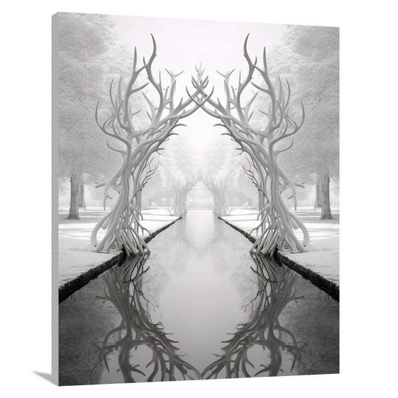 Antler Reflections - Canvas Print