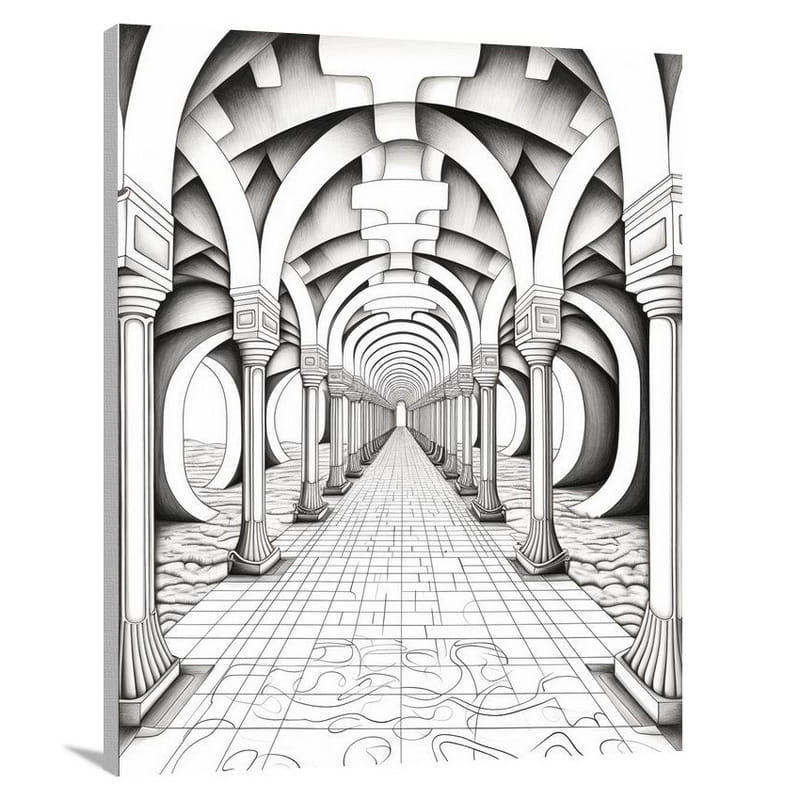 Architectural Passage - Canvas Print
