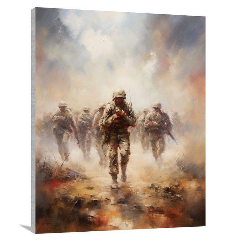 Army's Resolve - Canvas Print