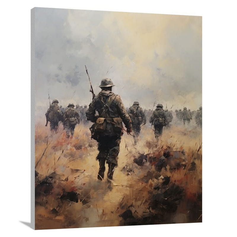 Army's Resolve - Impressionist - Canvas Print