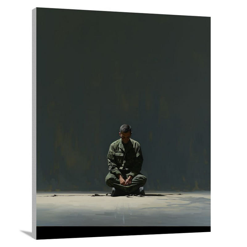 Army's Sacrifice - Minimalist - Canvas Print