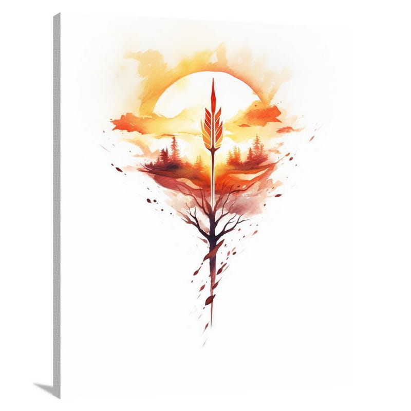 Arrow's Fiery Flight - Canvas Print