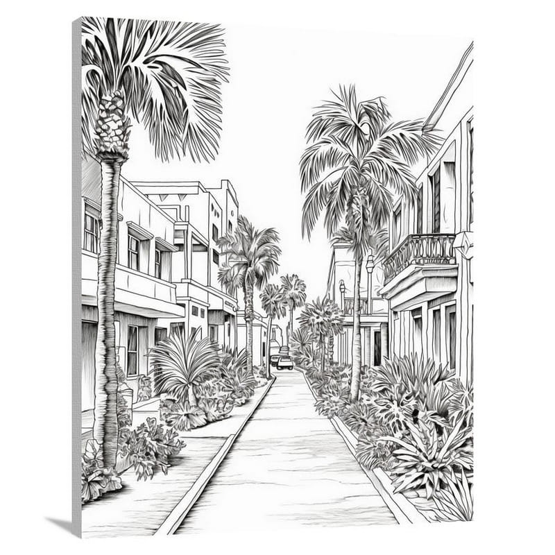 Aruba's Vibrant Streets - Canvas Print