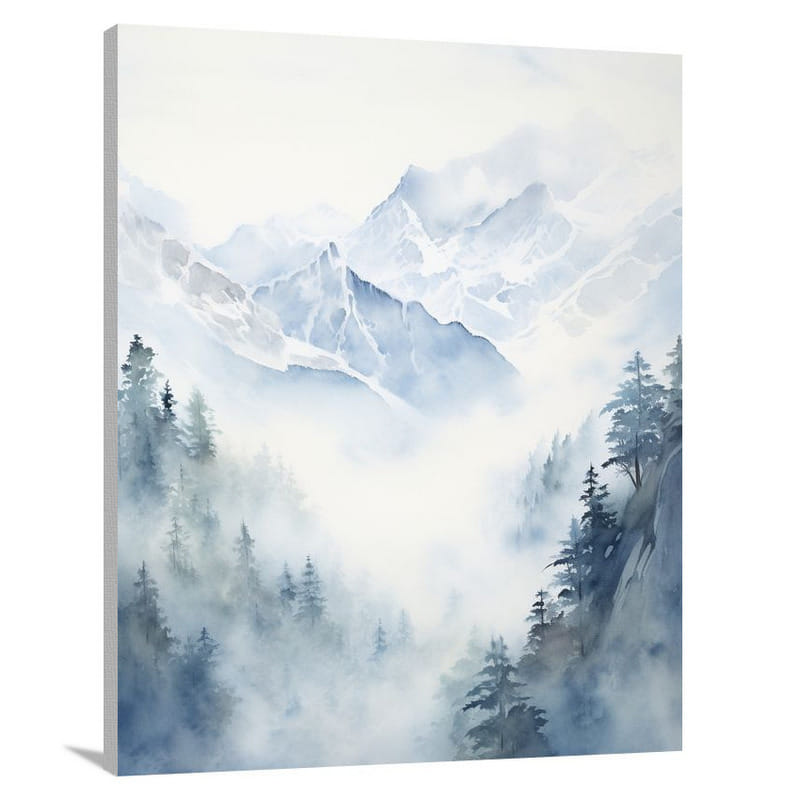 Asia, Asia: Majestic Misty Peaks - Canvas Print