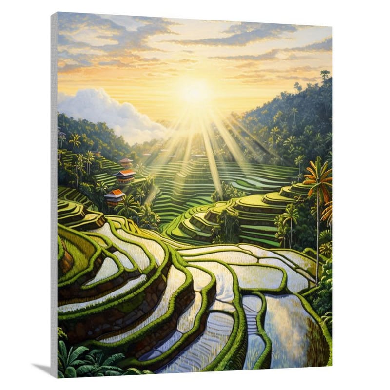 Asia's Morning Glow - Canvas Print