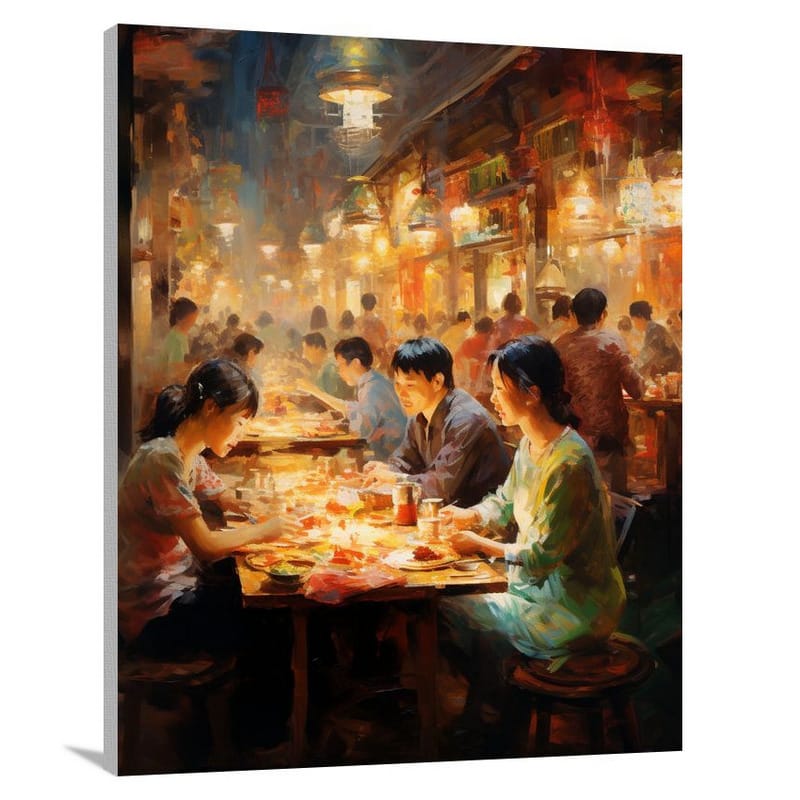 Asian Night Market - Canvas Print