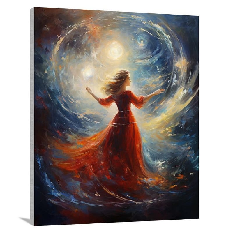 Astrology's Celestial Dance - Impressionist - Canvas Print