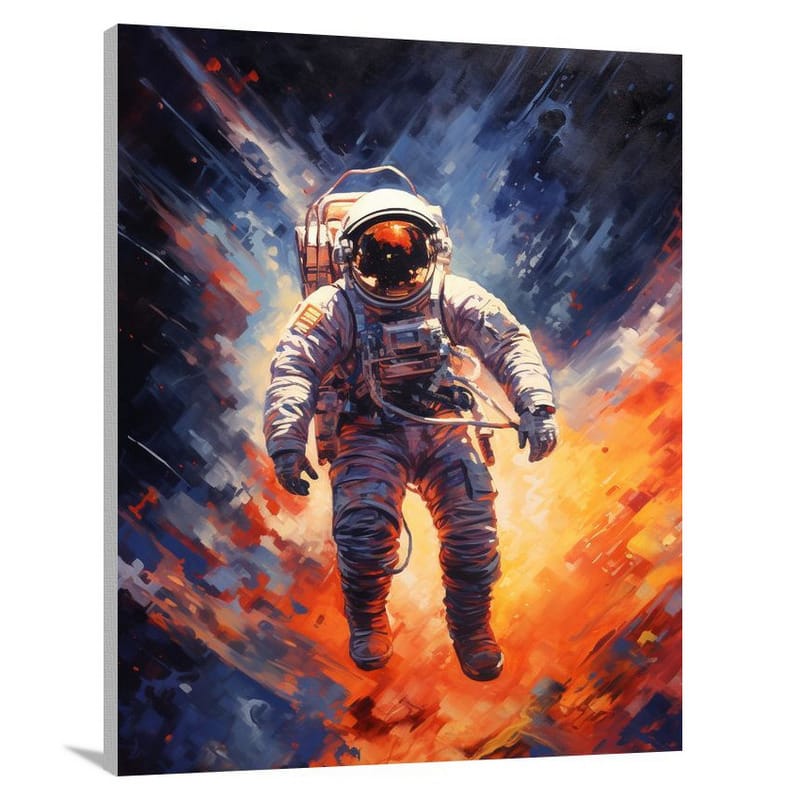Astronaut's Cosmic Reverie - Contemporary Art - Canvas Print