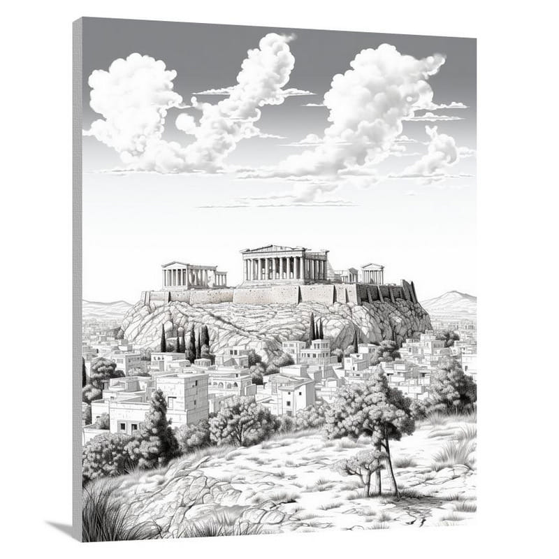 Athens' AcropolisGlory - Canvas Print