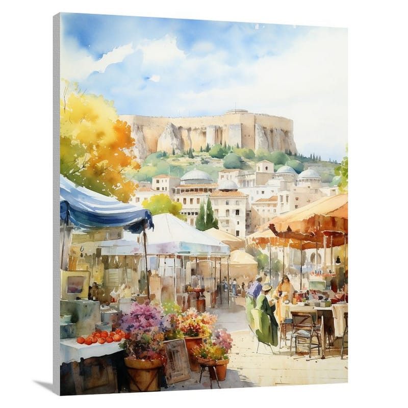 Athens' MarketMelodies - Canvas Print