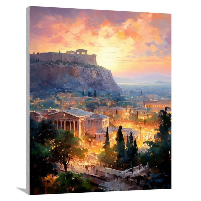 AthensTwilight - Canvas Print