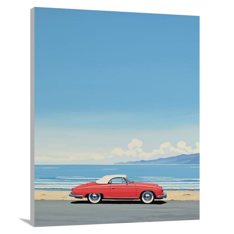 Automobile Serenity - Minimalist - Canvas Print