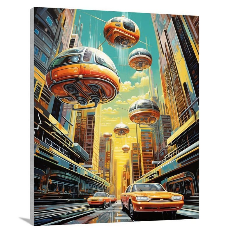 Automobile Symphony - Pop Art - Canvas Print