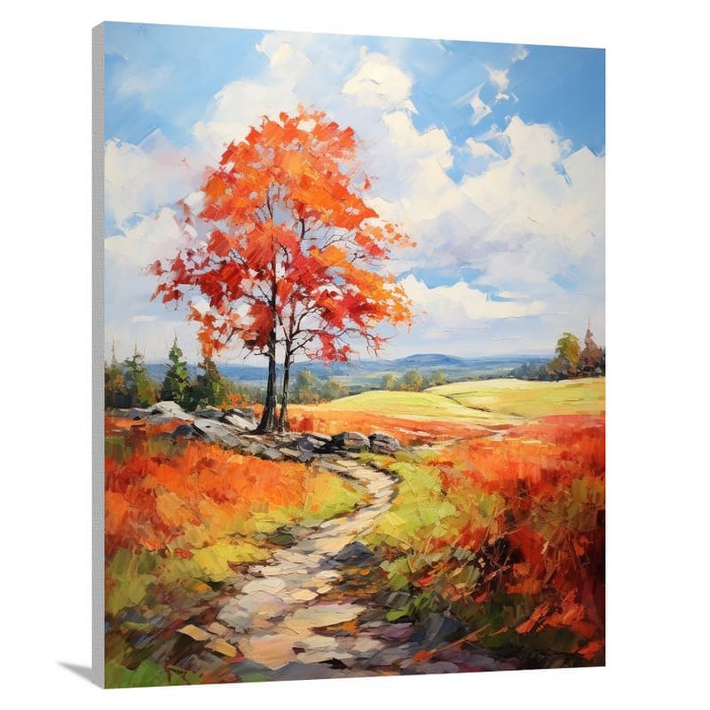 Autumn Symphony in Massachusetts - Canvas Print