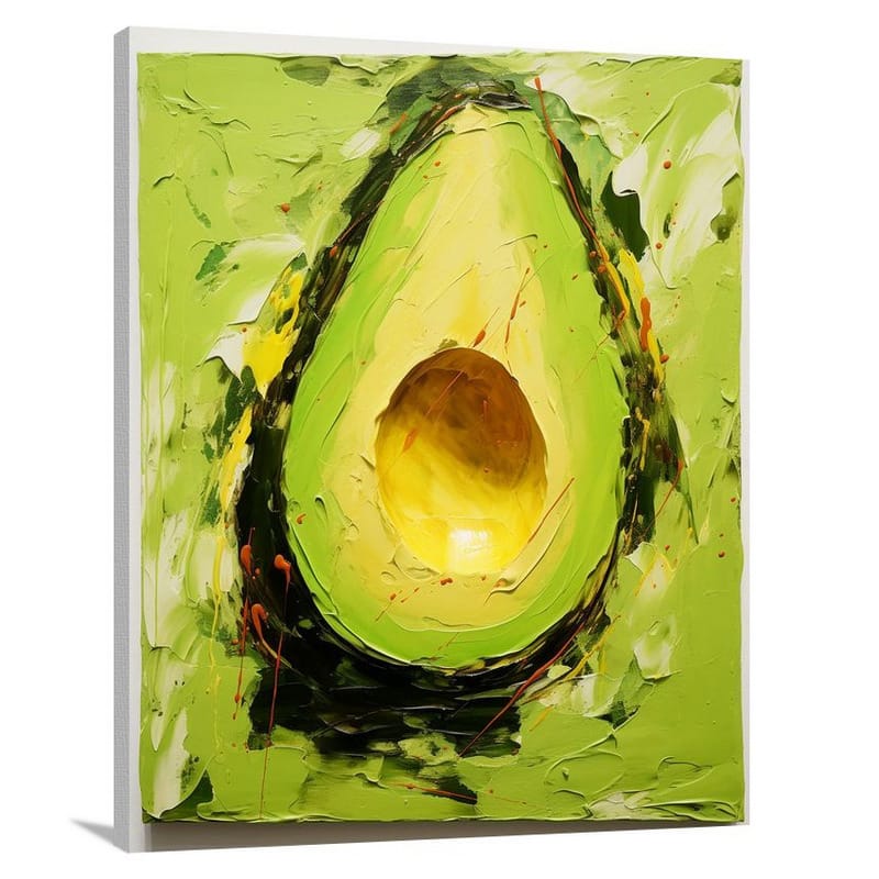 Avocado Delight - Minimalist - Canvas Print