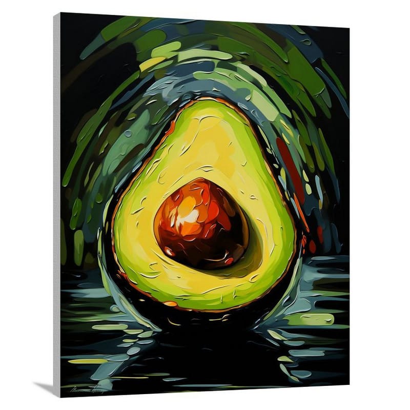 Avocado's Hidden Depths - Canvas Print